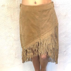 Suede skirt 3/4 EUC